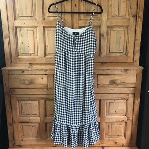 Lulu's Large Black White Gingham Dress